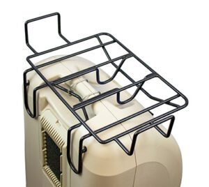 Black rack on top of concentrator