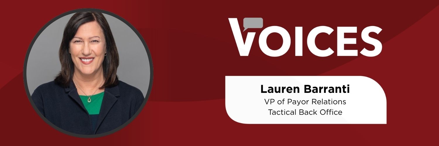 Voices: Lauren Barranti, VP of Payor Relations, Tactical Back Office logo